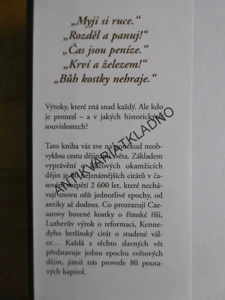 CITÁTY, KTERÉ POHNULY DĚJINAMI, HELGE HESSE, **an