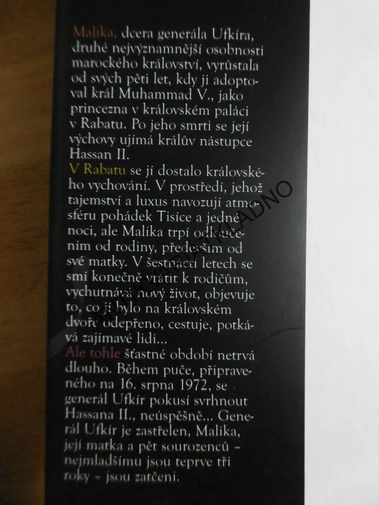 VĚZEŇKYNĚ MALIKA OUFKIR, MICHÉLE FITOUSSI, **an