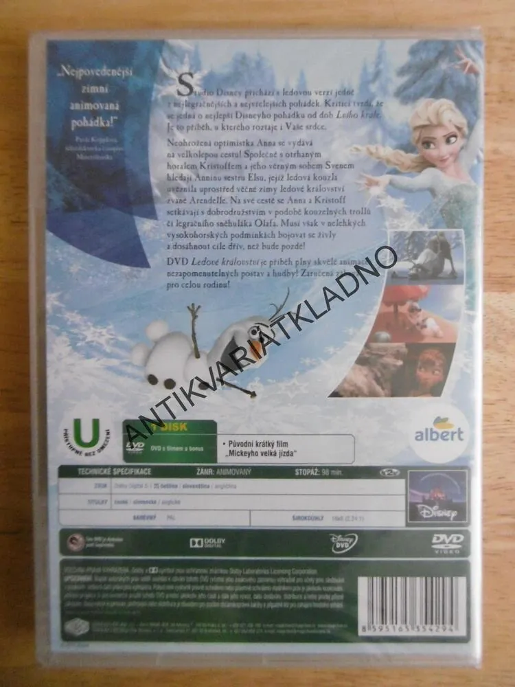 LEDOVÉ KRÁLOVSTVÍ, DVD FILM