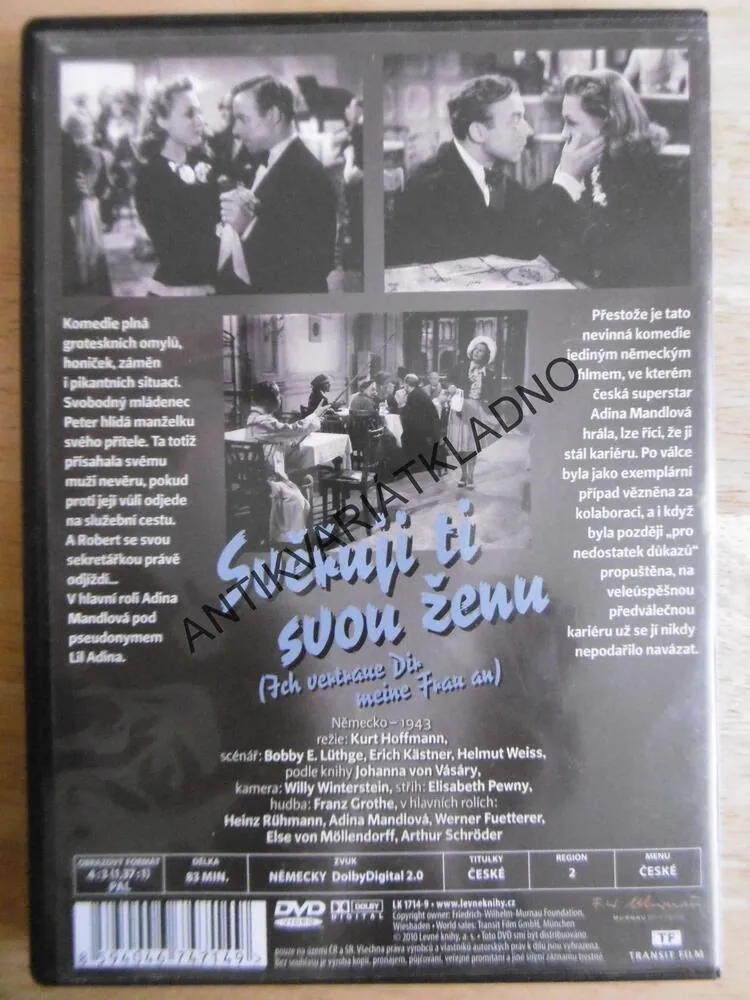 SVĚŘUJI TI SVOU ŽENU, DVD FILM