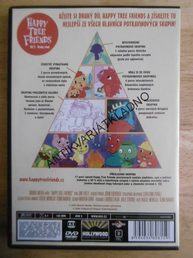 HAPPY TREE FRIENDS, 2., DRUHÝ CHOD, DVD FILM