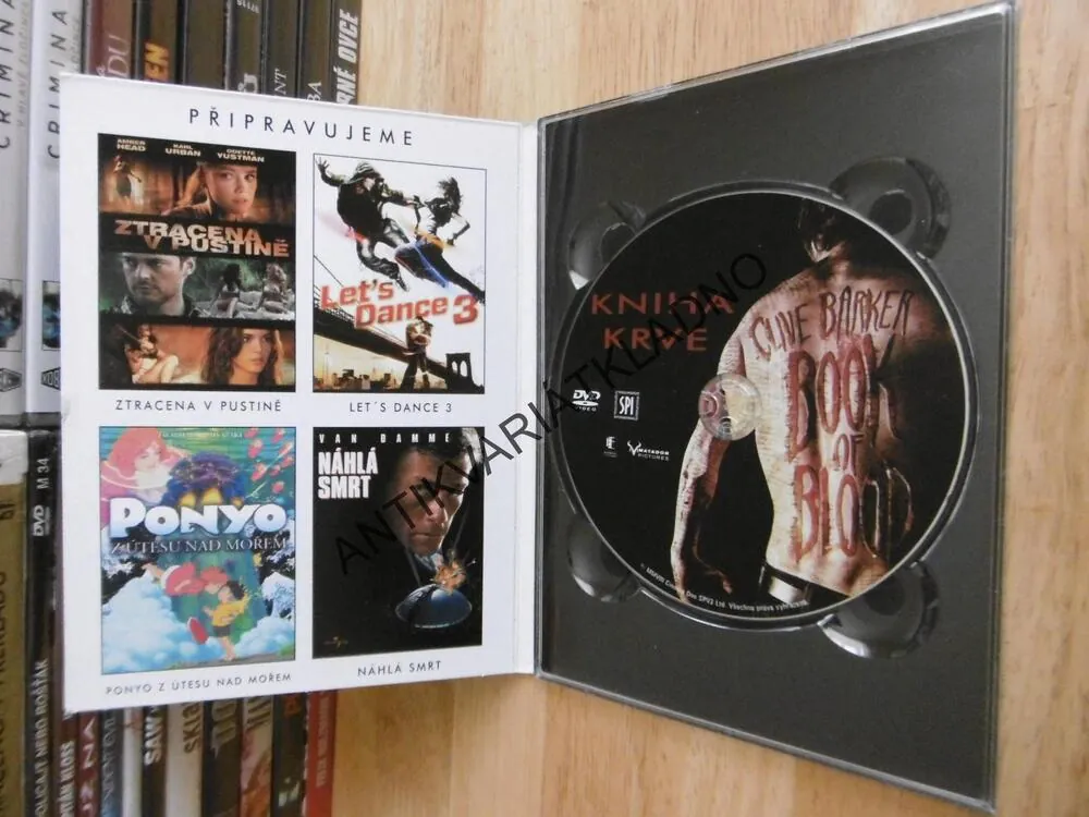 KNIHA KRVE, CLIVE BARKER, HOROR, DVD FILM
