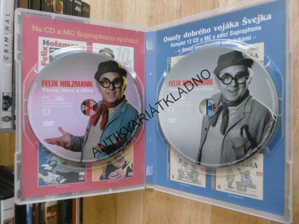 FELIX HOLZMAN, VČERA, DNES A ZÍTRA, 2 X DVD FILM
