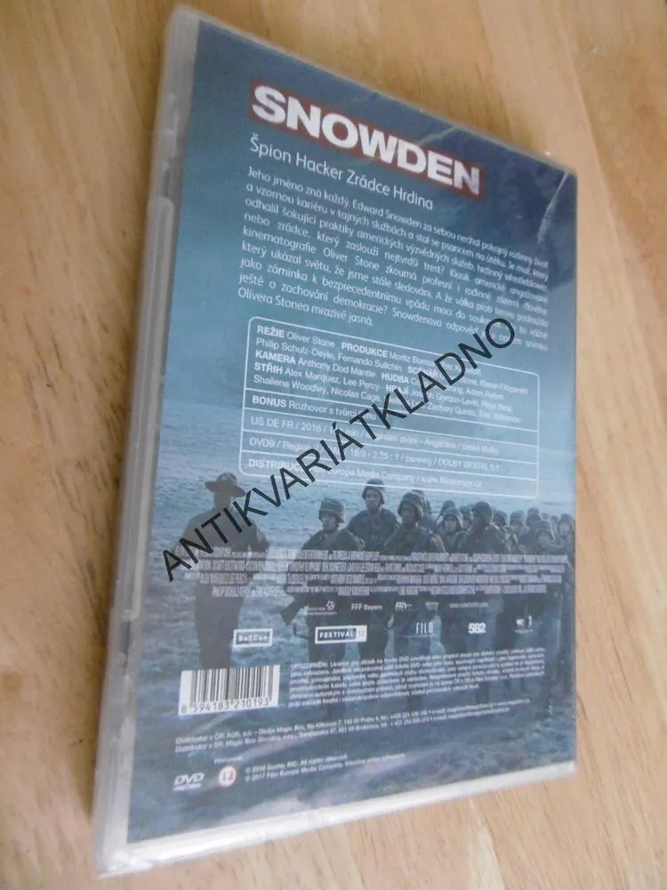 SNOWDEN, ŠPION HACKER, ZRÁDCE HRDINA, DVD FILM