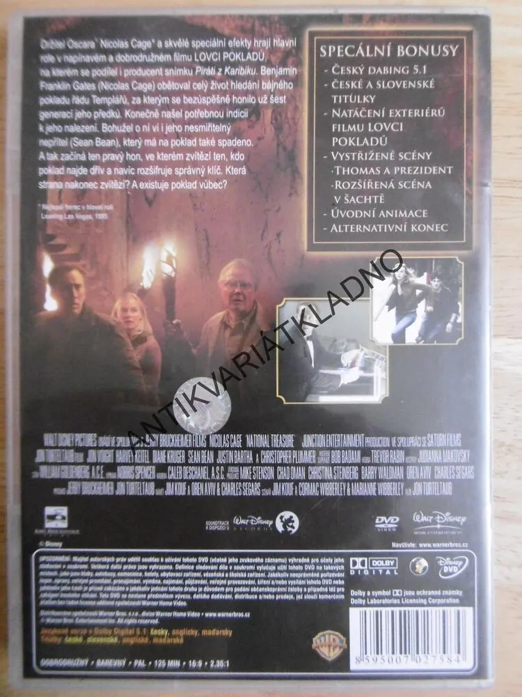 LOVCI POKLADŮ, DVD FILM