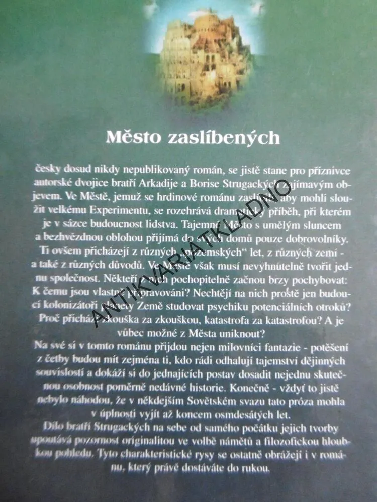MĚSTO ZASLÍBENÝCH, ARKADIJ A BORIS STRUGAČTÍ, **an