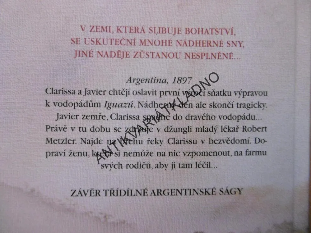 PÍSEŇ VODOPÁDU, SOFIA CASPARIOVÁ, **an