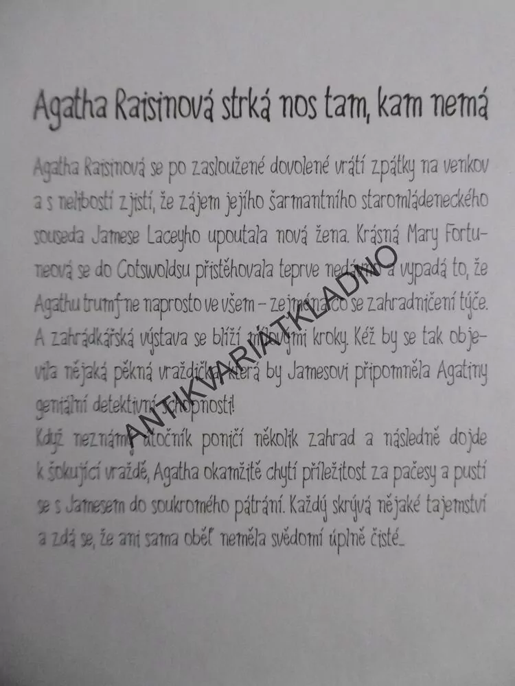 AGATHA RAISINOVÁ A VRAŽEDNÁ SETBA, M.C.BEATON, **an