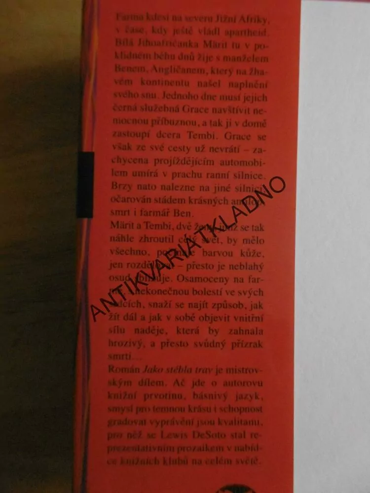 JAKO STÉBLA TRAV, LEWIS DESOTO, **an