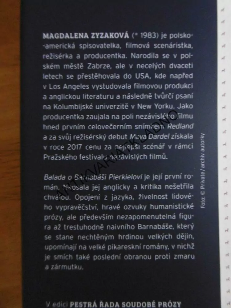 BALADA O BANABÁŠI PIERKIELOVI, MAGDALENA ZYZAKOVÁ, **an