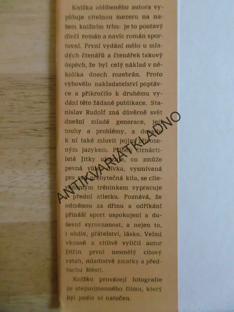 METRÁČEK ANEB NEMOŽNĚ TLUSTÁ HOLKA, STANISLAV RUDOLF, **an
