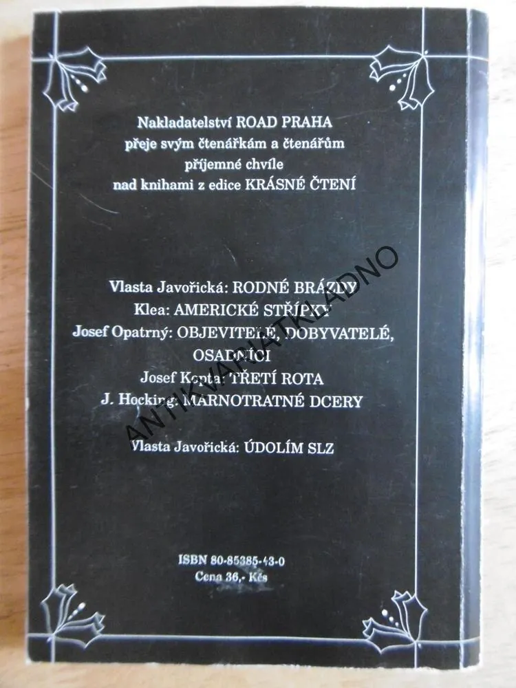 ÚDOLÍM SLZ, VLASTA JAVOŘICKÁ, **an