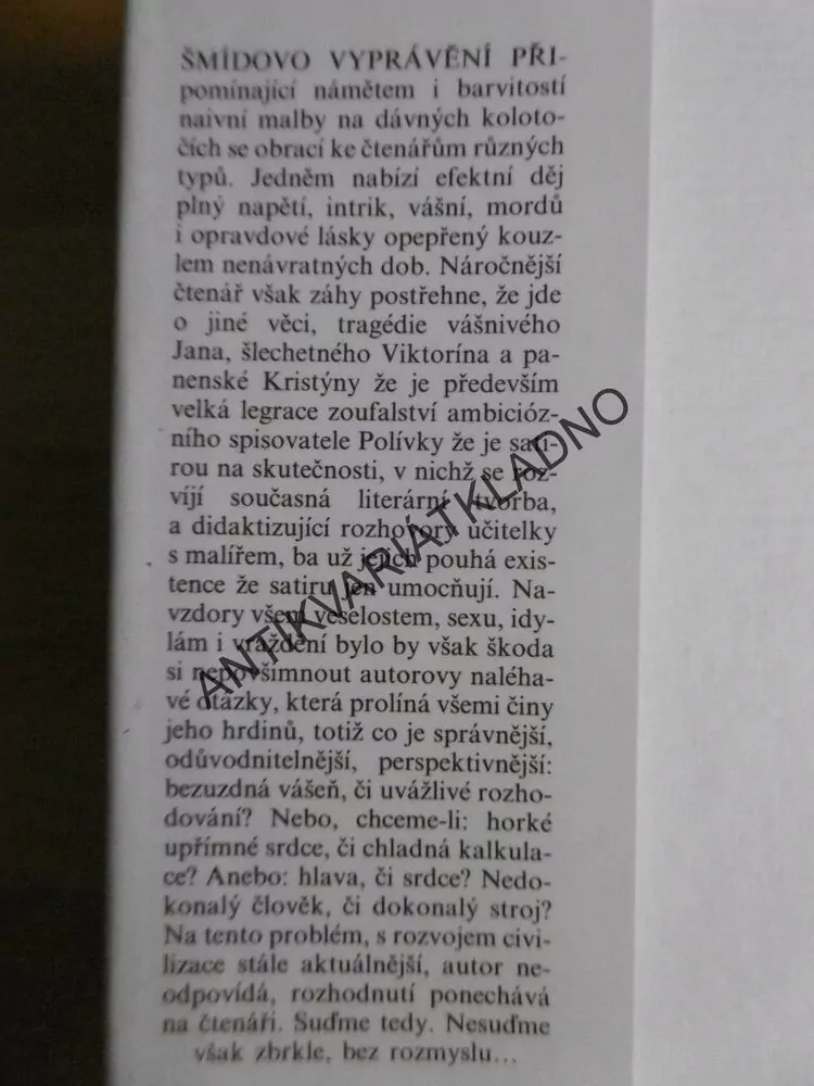 JAN, ČERNÝ PROUTNÍK, ZDENĚK ŠMÍD, NEPRAKTA, **an