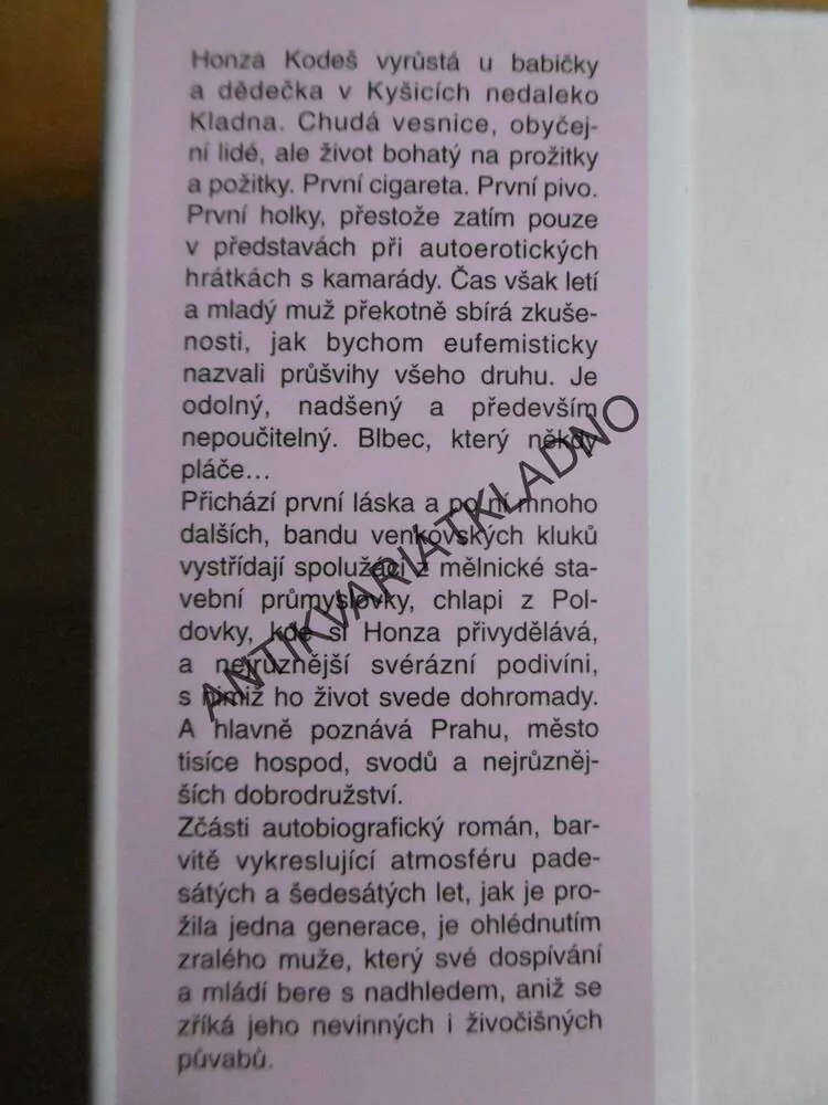 I BLBCI NĚKDY PLÁČOU, JAROSLAV ČERNÝ, **an