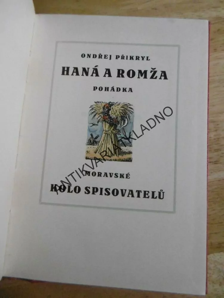 HANÁ A ROMŽA, POHÁDKA, ONDŘEJ PŘIKRYL, ADOLF KAŠPAR, 1924