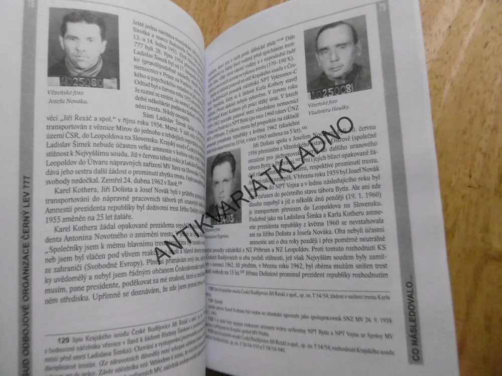 OSUD ODBOJOVÉ ORGANIZACE ČERNÝ LEV 777, TOMÁŠ BURSÍK