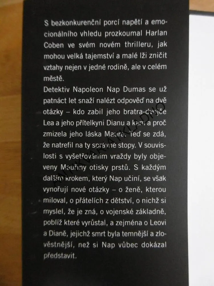 NENECH TO BÝT, HARLAN COBEN. **an