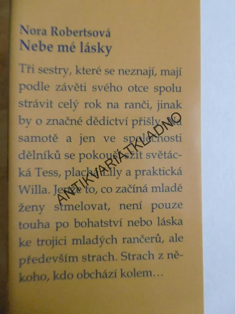 NEBE MÉ LÁSKY, NORA ROBERTSOVÁ, **an