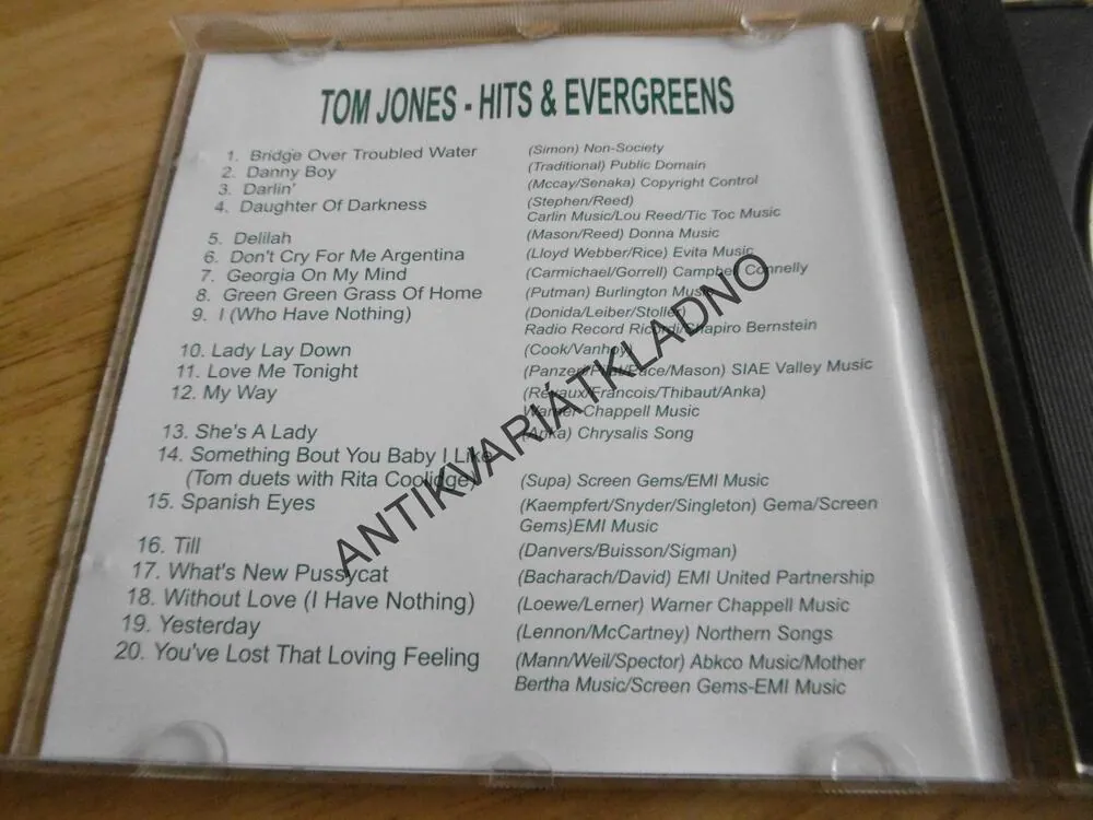 TOM JONES, EDICE KAPITÁL, CD 