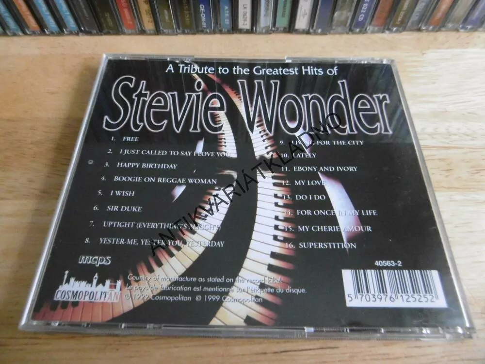 A TRIBUTE TO THE GREATEST HITS OF STEVIE WONDER, CD