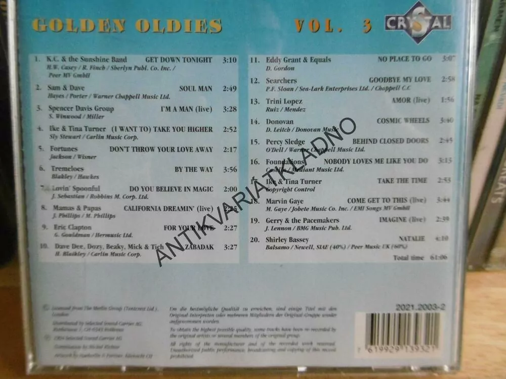 GOLDEN OLDIES 3., CD