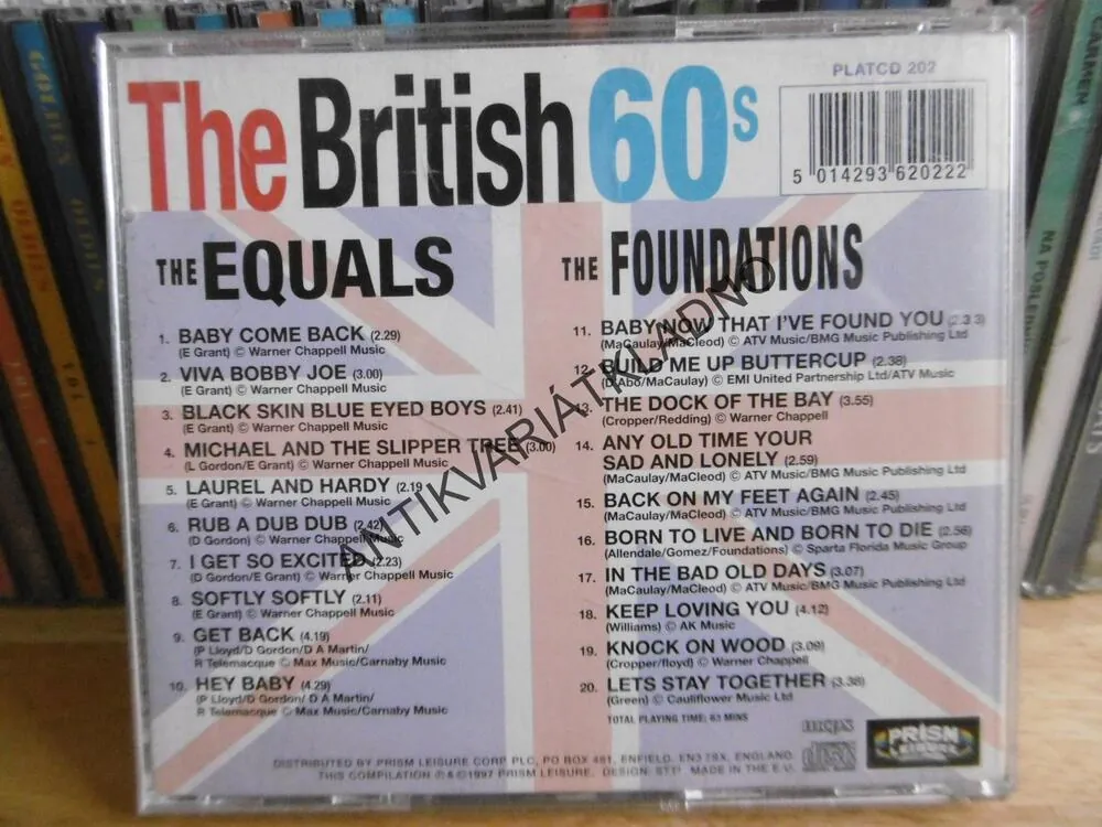 THE BRITISH 60´S, THE EQUALS, THE FOUNDATIONS, CD