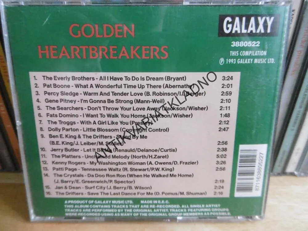 THE STARLIGHT COLLECTION GOLDEN HEARTBREAKERS, CD