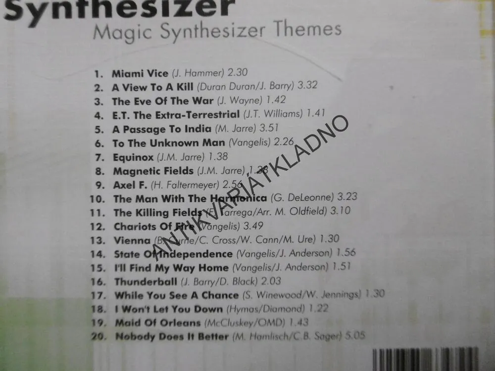 SYNTHESIZER, MAGIC SYNTHESIZER THEMES, CD