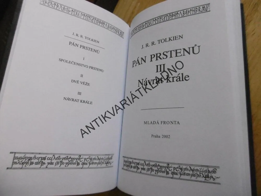 PÁN PRSTENŮ 3., NÁVRAT KRÁLE, J.R.R. TOLKIEN, **an