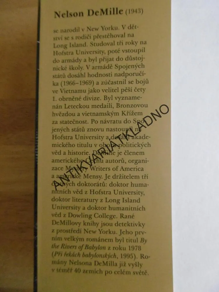 LEV, NELSON DEMILLE, **an