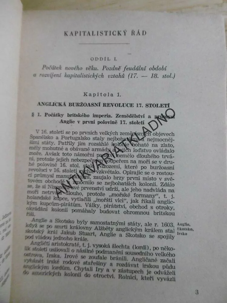 DĚJINY NOVOVĚKU, PRO 10. POSTUPNÝ ROČNÍK, 1954, **an