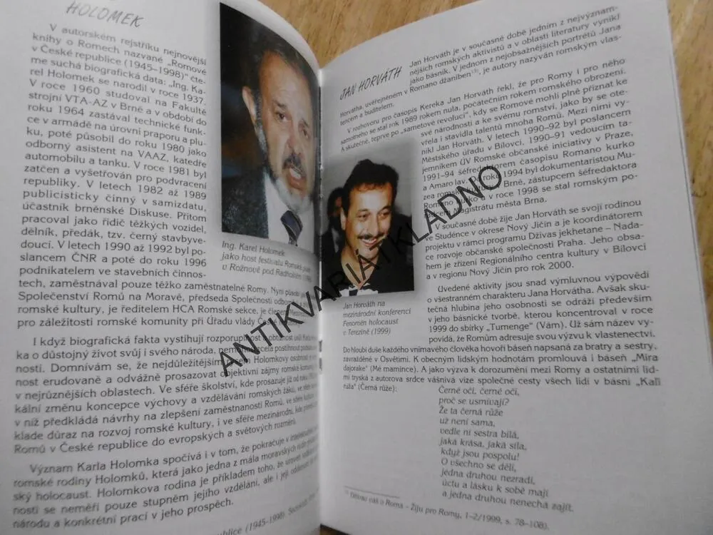 ROMSKÉ OSOBNOSTI VE FOTOGRAFII, JAROSLAV BALVÍN, RÓMOVÉ, RÓMSKÉ DĚJINY, CIKÁNI