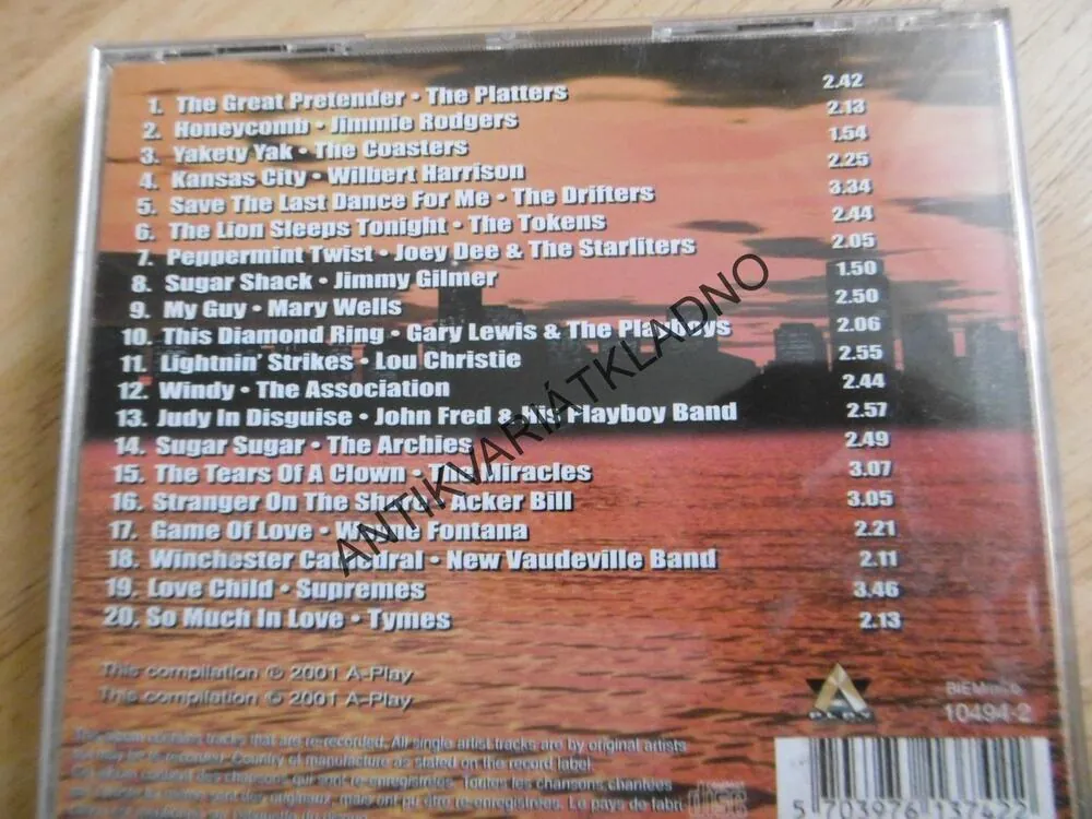 USA NO. 1´S, 15 YEARS OF GREAT, 1956-1970, CD