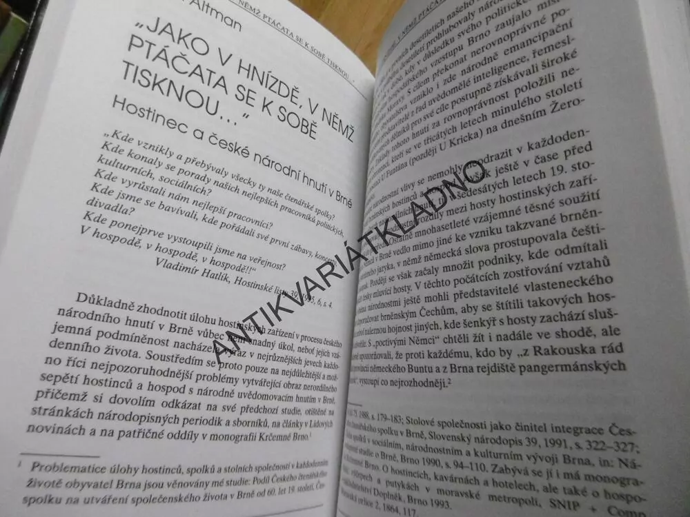 HOSPODY A PIVO V ČESKÉ SPOLEČNOSTI, **an