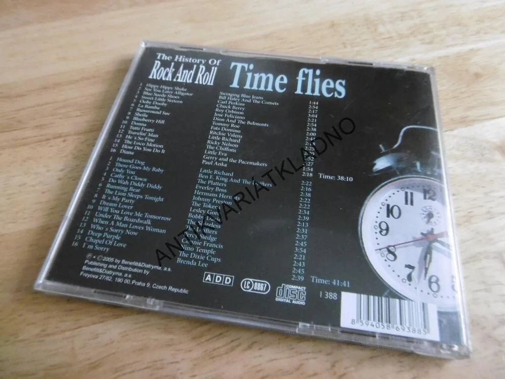 THE HISTORY OF ROCK AND ROLL TIME FLIES, 2X CD HUDBA