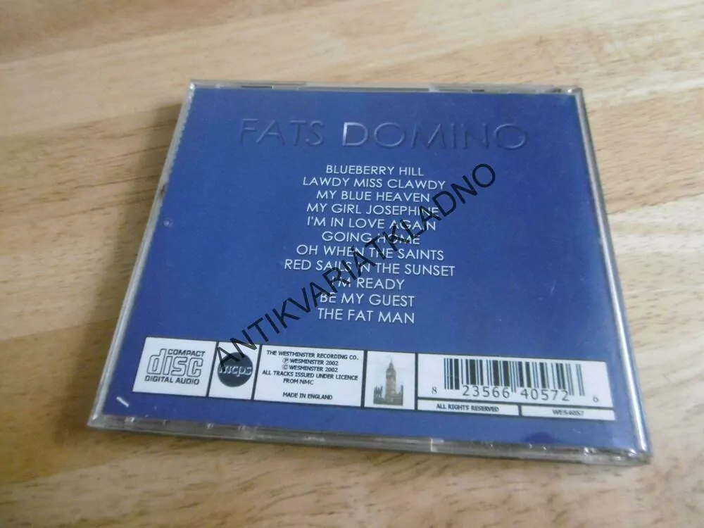FATS DOMINO, BLUEBERRY HILL, CD HUDBA