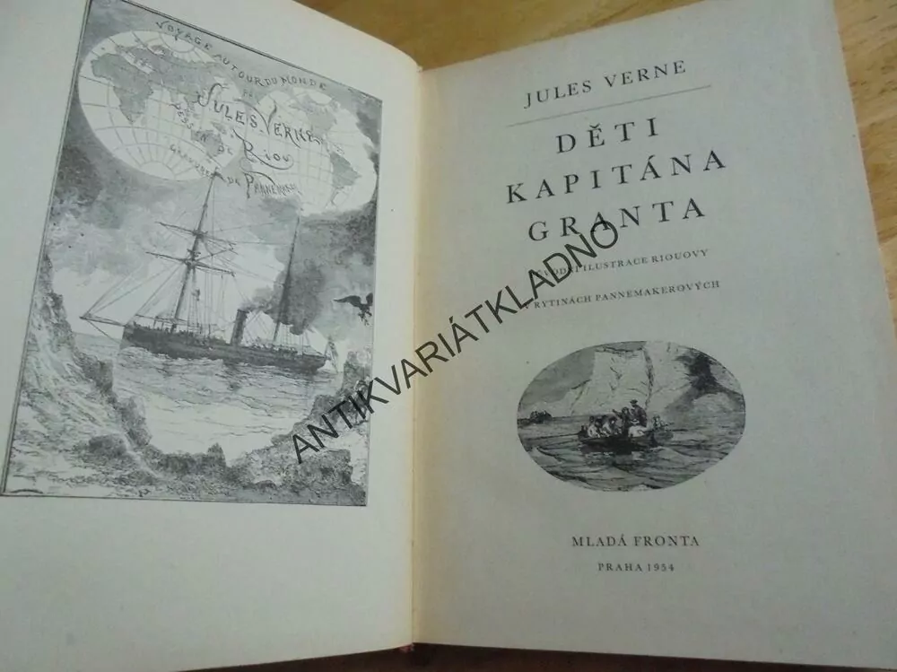 DĚTI KAPITÁNA GRANTA, JULES VERNE, 1953, **an