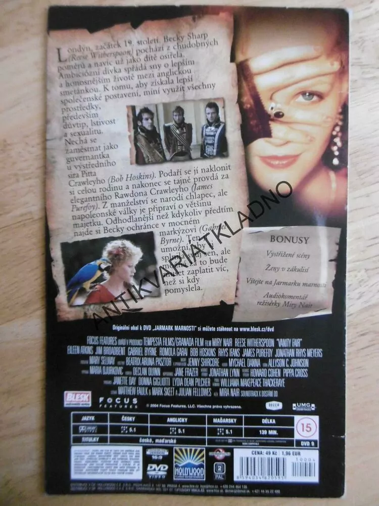 JARMARK MARNOSTI, DVD FILM  