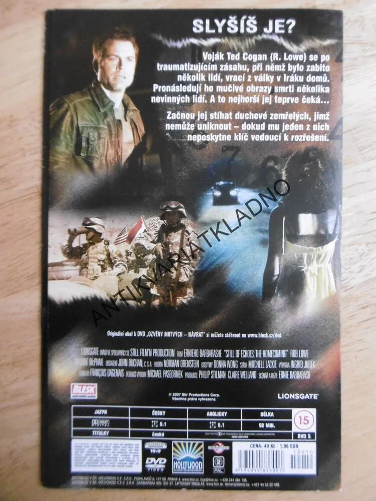 OZVĚNY MRTVÝCH, NÁVRAT, DVD FILM  