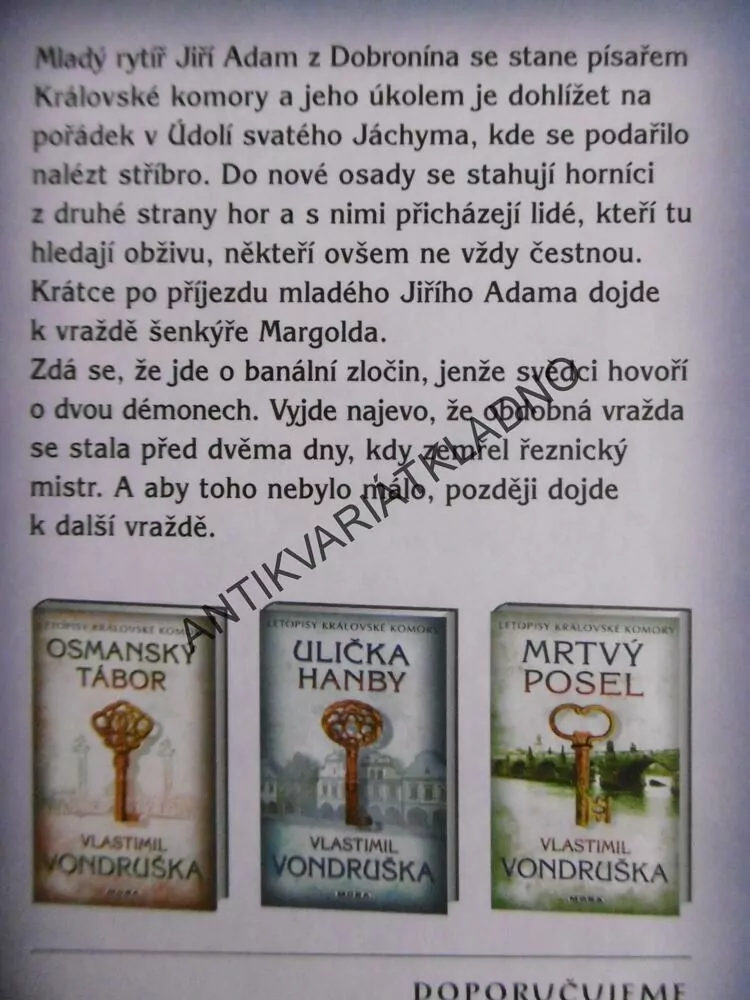 JÁCHYMOVŠTÍ DÉMONI, VLASTIMIL VONDRUŠKA, **an
