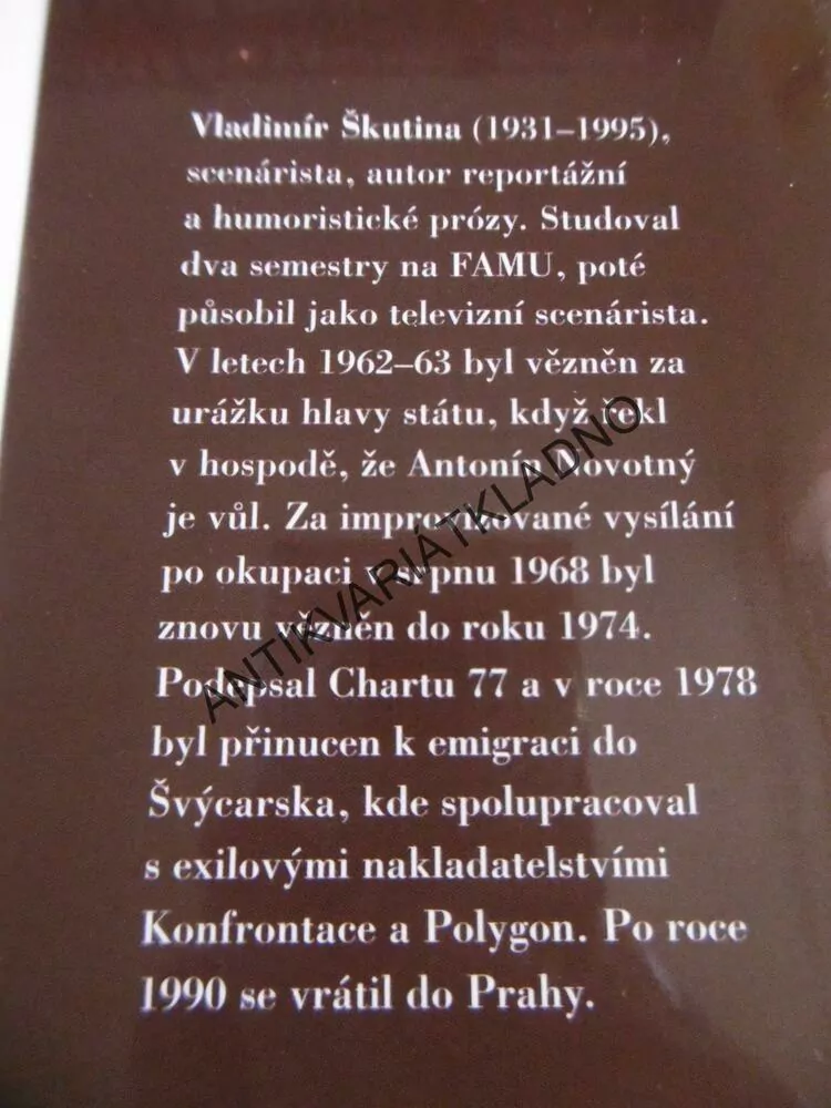 ČESKÝ ŠLECHTIC FRANTIŠEK SCHWARZENBERG, VLADIMÍR ŠKUTINA, **an