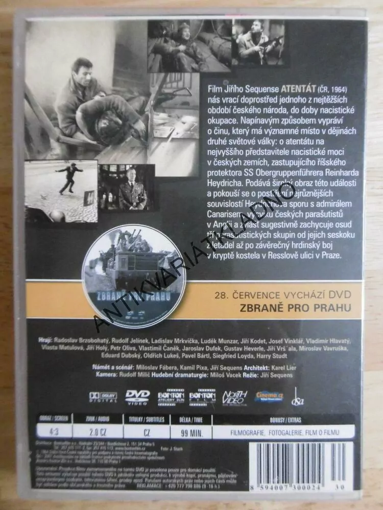 ATENTÁT, DVD FILM