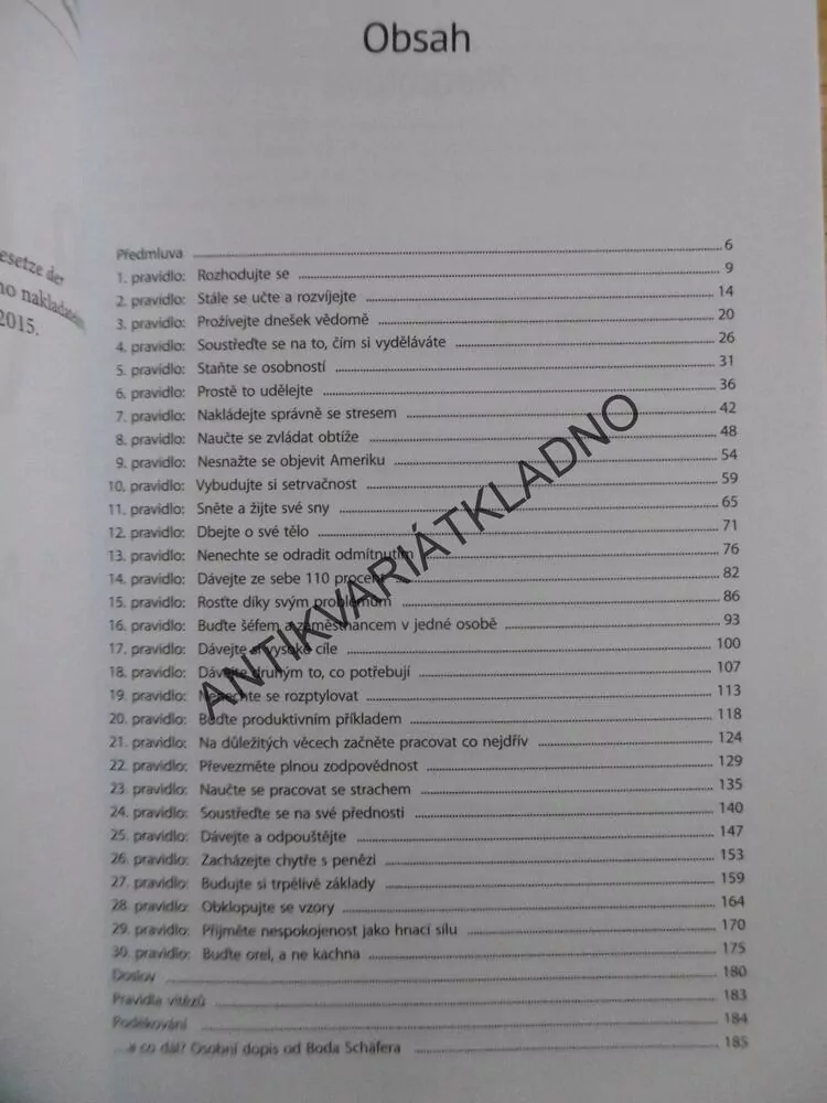 30 PRAVIDEL VÍTĚZŮ PRO ÚSPĚCH A NAPLNĚNÝ ŽIVOT, BODO SCHÄFER