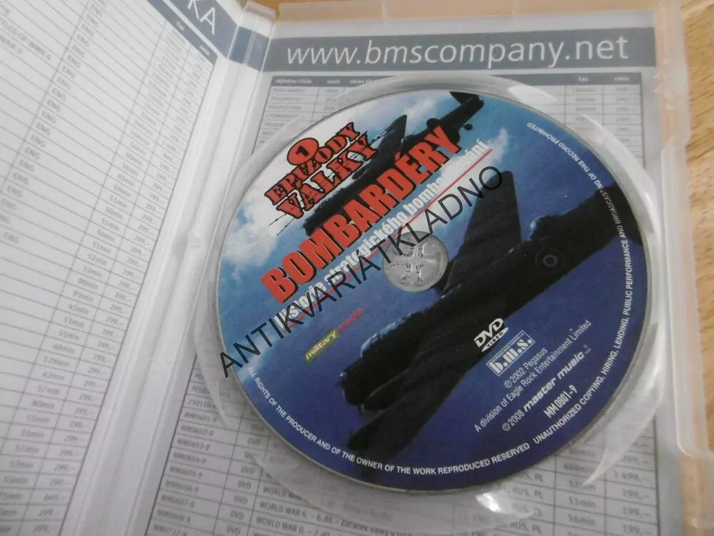 BOMBARDÉRY, EPIZODY VÁLKY 1., DVD FILM DOKUMENT
