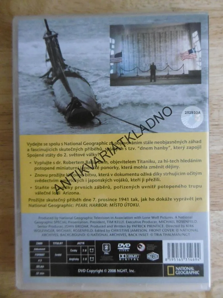 PEARL HARBOR: MÍSTO ÚTOKU, DVD FILM DOKUMENT