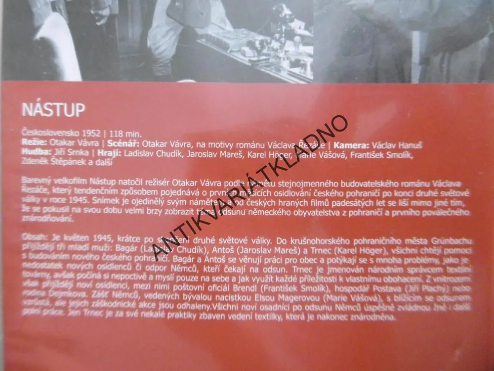 NÁSTUP, DVD FILM ČR
