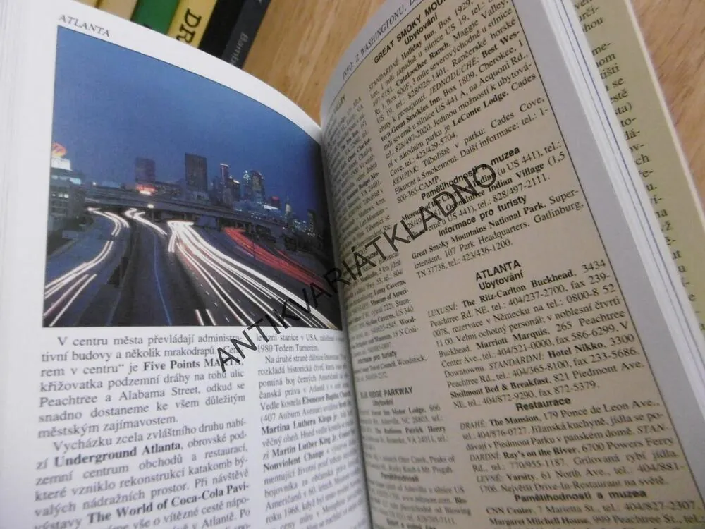 USA, VÝCHODNÍ POBŘEŽÍ, STŘEDOZÁPAD, JIŽNÍ STÁTY, CESTOPIS, PRŮVODCE, **an