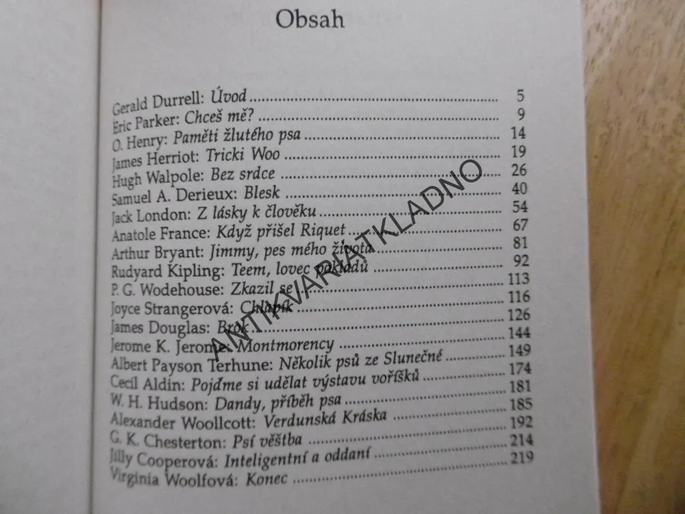 NEJLEPŠÍ PSÍ PŘÍBĚHY, KIPLING, HERRIOT, FRANCE, LONDON, JEROME, **an