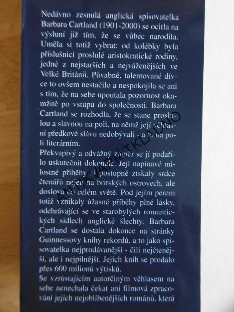 MODROOKÁ ČARODĚJKA, BARBARA CARTLAND, CARTLANDOVÁ, **an