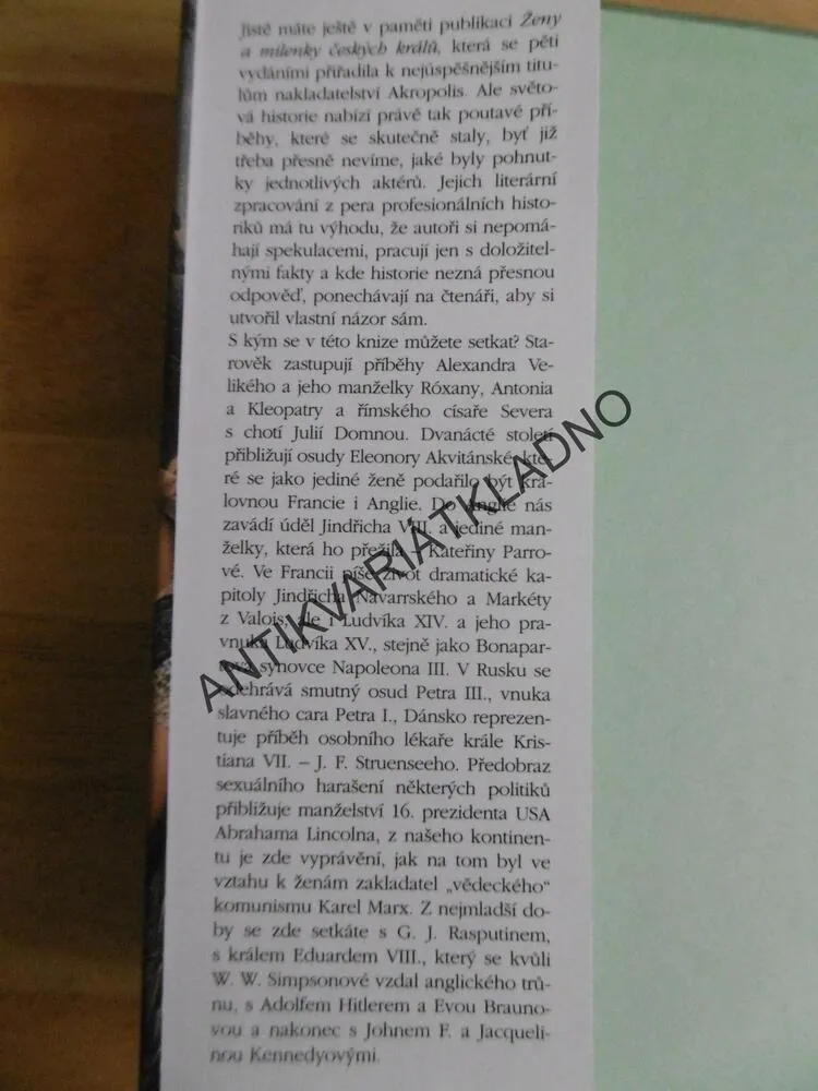 TAJEMSTVÍ SLAVNÝCH, PODIVUHODNÉ PŘÍBĚHY SVĚTOVÝCH DĚJIN. 1., **an